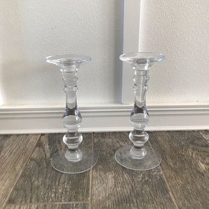 Glass Candle Holders